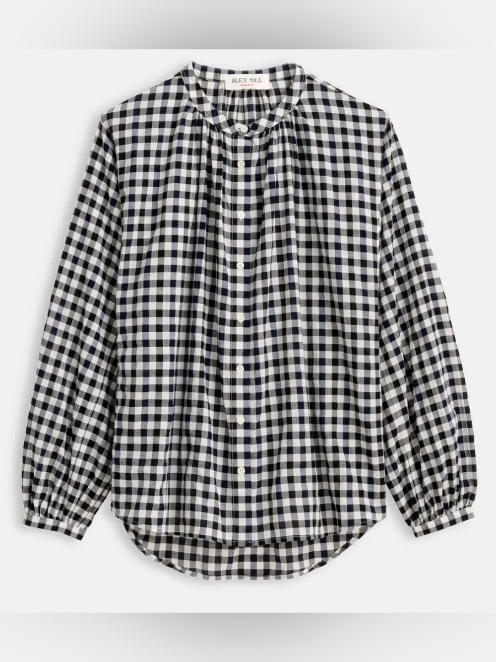 Alex Mill Katherine Shirt in Crinkle Gingham , XS